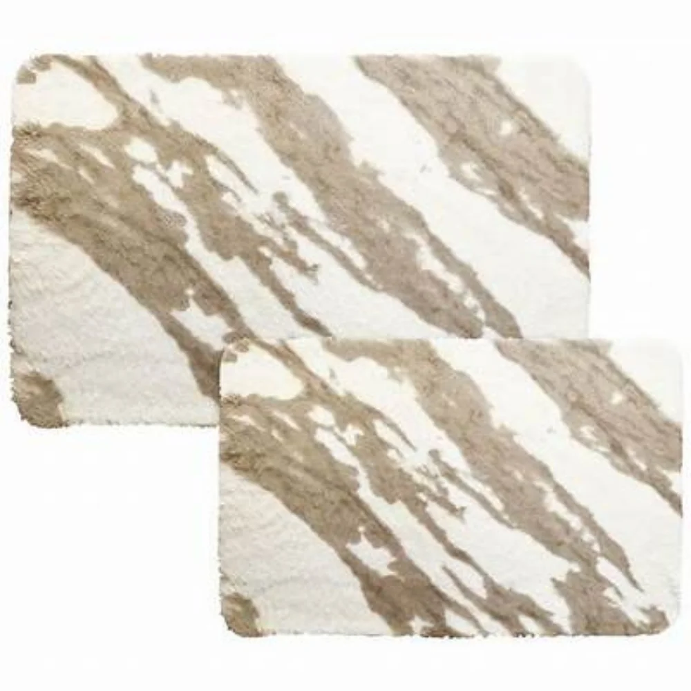 Pure Bath Marble 2-Pc. Bath Rug Set -